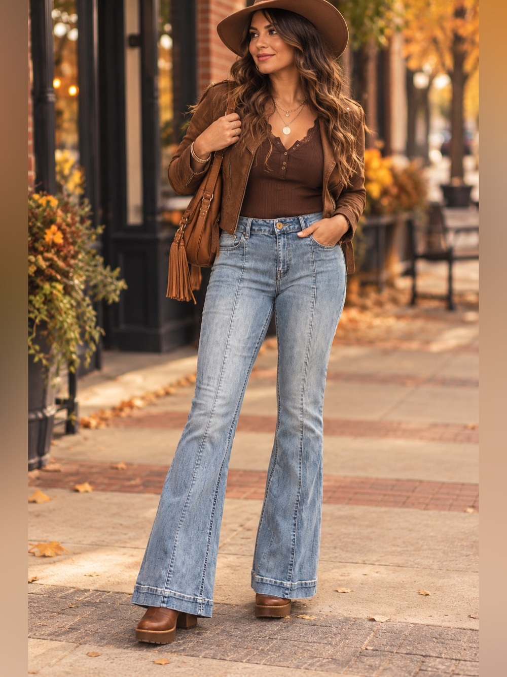 ALTERD STATE Front Seam Flare Jeans EUC